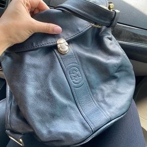 Marino Orlandi Black Leather bag Made in Italy